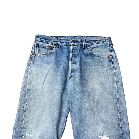 Vintage VTG 90’s Levi’s Button Fly Jeans 32 X 30 - Picture 2 of 9